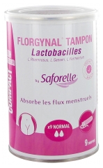 Saforelle Florgynal Probiotic Tampon Compact Applicator 9 Normal