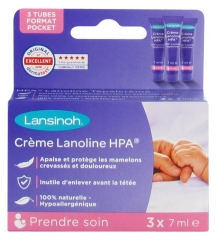 Lansinoh Crème Lanoline HPA Pour Mamelons 3 x 7 ml