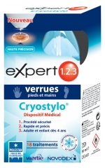 Novodex Expert 1.2.3 Cryostylo Foot and Hand Warts 18 Treatments