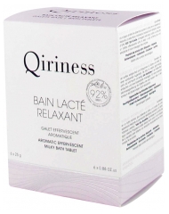 Qiriness Bain Lacté Relaxant Galet Effervescent Aromatique 6 Galets