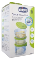 Chicco System Easy Meal Récipients Porte-Aliments 6 Mois et +