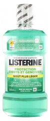 Listerine Bain de Bouche Protection Dents et Gencives Goût Plus Léger 500 ml