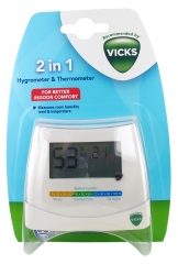 Vicks Hygromètre et Thermomètre 2en1