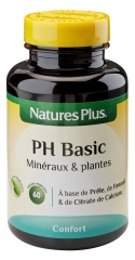 Natures Plus PH Basic Minéraux & Plantes 60 Gélules Végétales (à consommer de préférence avant fin 08/2022)