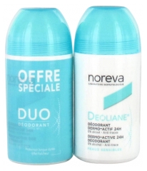 Noreva Deoliane Deodorante Dermo-Actif 24H Lotto di 2 x 50 ml
