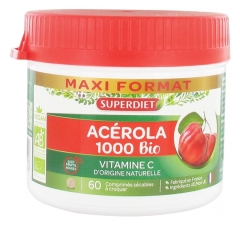 Superdiet Acerola 1000 Bio 60 Breakable Tablets to Crunch