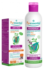 Puressentiel Anti-Lice Treating Lotion 100 ml + Comb + Pouxdoux Organic Daily Shampoo 200ml