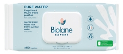 Biolane Expert Lingettes Pure Water Lot de 3 x 60 Lingettes