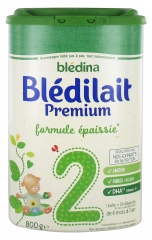 Blédina Blédilait Premium 2ème Âge Formule Epaissie de 6 Mois à 1 An 800 g