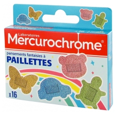 Mercurochrome Glitter Dressings 4 Vormen 16 Dressings