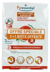 Puressentiel Joints and Muscles Heating Patches with 14 Essential Oils 3 x 3 Patches Special Offer