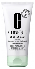 Clinique All About Clean Anti-Pollution Gelée Nettoyante + Exfoliante 2en1 150 ml