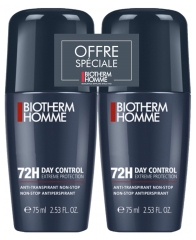 Day Control Extreme Protection Anti-Transpirant Non-Stop 72H Roll-On Lot de 2 x 75 ml