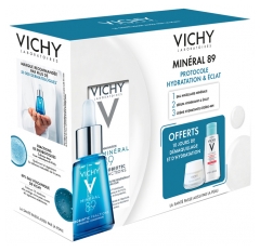 Vichy Minéral 89 Probiotic Fractions Regenerating and Repairing Serum 30ml + Make-Up Removal and Hydration Routine Free