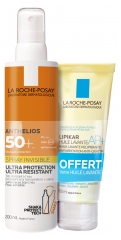 La Roche-Posay Anthelios Invisible Spray SPF50+ 200 ml + Lipikar AP+ Cleansing Oil 100ml Free
