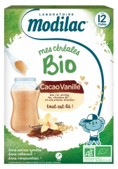 Modilac Mes Céréales Bio Dès 12 Mois Cacao Vanille 250 g
