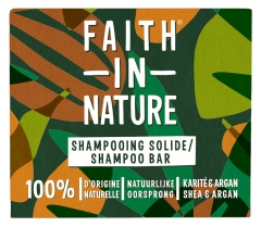 Faith In Nature Shampoing Solide au Karité et Argan 85 g