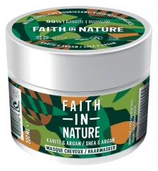 Faith In Nature Masque Capillaire au Karité et Argan pour Cheveux Secs à Très Secs 300 ml