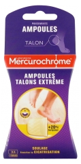 Mercurochrome Ap&oacute;sitos Ampollas Talones Extremo 4 Ap&oacute;sitos