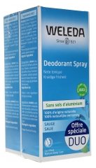Weleda Deodorant Spray mit Salbei Packung von 2 x 100 ml