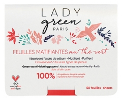 Lady Green Green Tea Oil Blotting Papers 50 Sheets