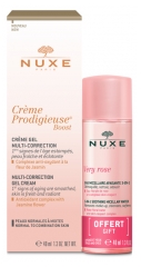 Nuxe Crème Prodigieuse Boost Crème Gel Multi-Correction 40 ml + Very Rose Eau Micellaire Apaisante 3en1 40 ml Offerte
