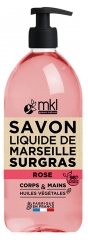 MKL Green Nature Savon Liquide de Marseille Surgras Rose 1 L