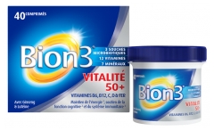 Bion 3 Vitalité 50+ 40 Comprimés