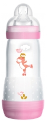 MAM Easy Start Anti-Colic Baby Bottle 320ml 4 Months+ Flow 3 - Colour: Pink
