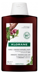 Klorane Force - Ermüdetes Haar & Haarausfall Shampoo mit Chinin und Edelweiß Bio 200 ml