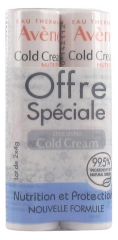 Avène Cold Cream Stick Labial Nutritivo Lote de 2 x 4 g