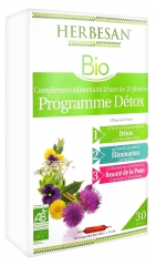 Herbesan Bio Programme Détox 30 Ampoules de 15 ml