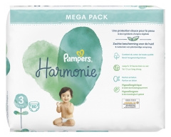 Pampers Harmonie 80 Nappies Size 3 (6-10kg)