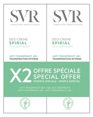 SVR Spirial Déo-Creme Anti-Transpirant Intense 48H Packung mit 2 x 50 ml