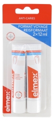 Elmex Anti-Decays Toothpaste Travel Tubes 2 x 12ml