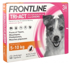 Frontline TRI-ACT Chiens 5-10 kg 3 Pipettes