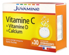 Juvamine Vitamina C Vitamina D Calcio 30 Comprimidos Efervescentes