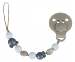 Difrax Soother Cord Blue with Pearls 0 Month +
