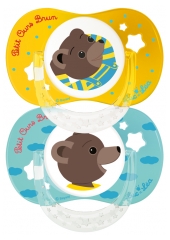 Luc et Léa 2 Soothers With Ring Anatomic Silicone 0-6 Months