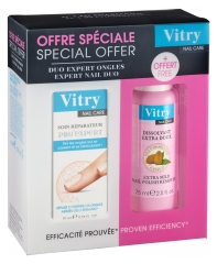 Vitry Nail Care Soin Réparateur Pro' Expert 10 ml + Dissolvant Extra Doux 75 ml Offert