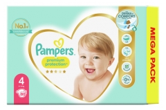 Pampers Premium Protection Mega Pack 80 Diapers Size 4 (9-14kg)