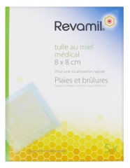 Revamil Medical Honey Tulle 5 Opatrunków Sterylnych 8 x 8 cm