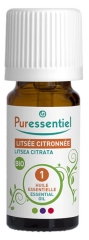 Puressentiel Lemon Litsea Essential Oil (Litsea cubeba) Organic 10ml
