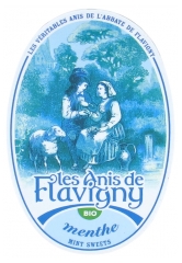 Os Anis de Flavigny Rebu&ccedil;ados de Menta Bio 50 g