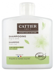 Cattier Shampoo Fettige Kopfhaut Grüne Tonerde Bio 250 ml