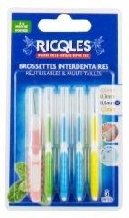 Ricql&egrave;s 5 Periuțe Interdentare Reutilizabile & Multi-Mărimi