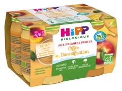 HiPP Mes Premiers Fruits Diversification dès 4/6 Mois Bio 4 Pots