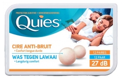Quies Ear Protection with Wax Anti-Noise 12 Pairs