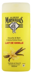 Le Petit Marseillais Shower and Bath Cream Extra-Gentle Vanilla Milk 650ml