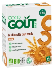 Good Goût Biscotti Rotondi al Cacao da 10 Mesi Organici 20 Biscotti